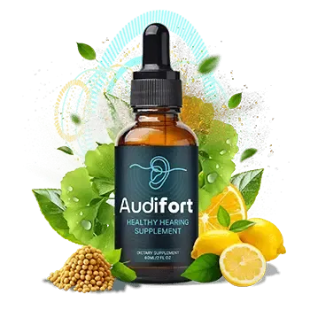 Audifort botanical hearing wellness drops bottle